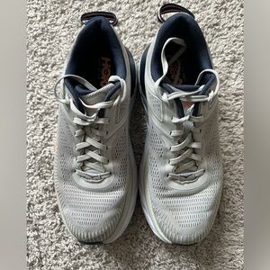 Hoka Bondi 7 Gray/Navy Women’s Shoes-Size 8